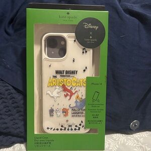 Kate Spade Aristocats iPhone 14 Case - White